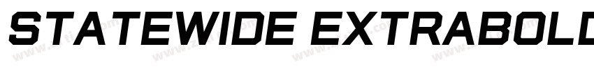 StateWide ExtraBold字体转换